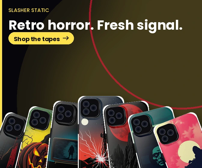 Slasher Static: Retro VHS slasher cases.